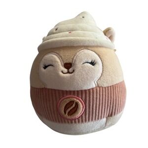 Squishmallows 6" Coffee Cup Squirrel Plush Toy Limited Edition
